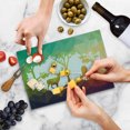 thumbnail image 5 of Africa Cutting Board, Fractal Deer Family Geometric Cut Shapes Hunt Adventure Themed Desert Eco Graphic, Decorative Tempered Glass Cutting and Serving Board, Small Size, Multicolor, by Ambesonne, 5 of 5