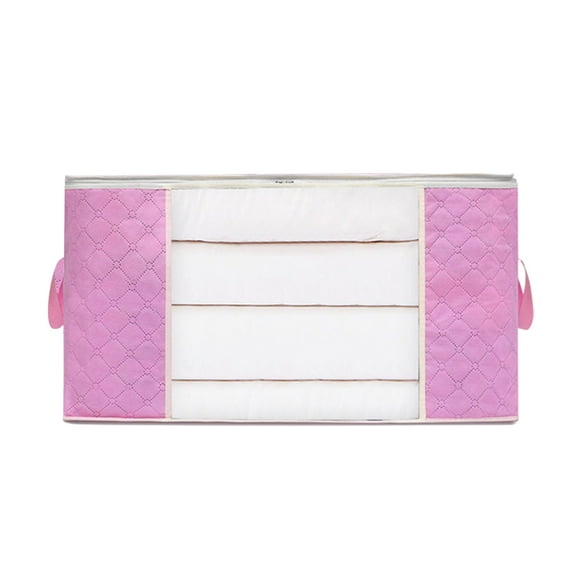 Bolsa de almacenamiento de ropa plegable Naiovety multifuncional Con cremalleras rosa
