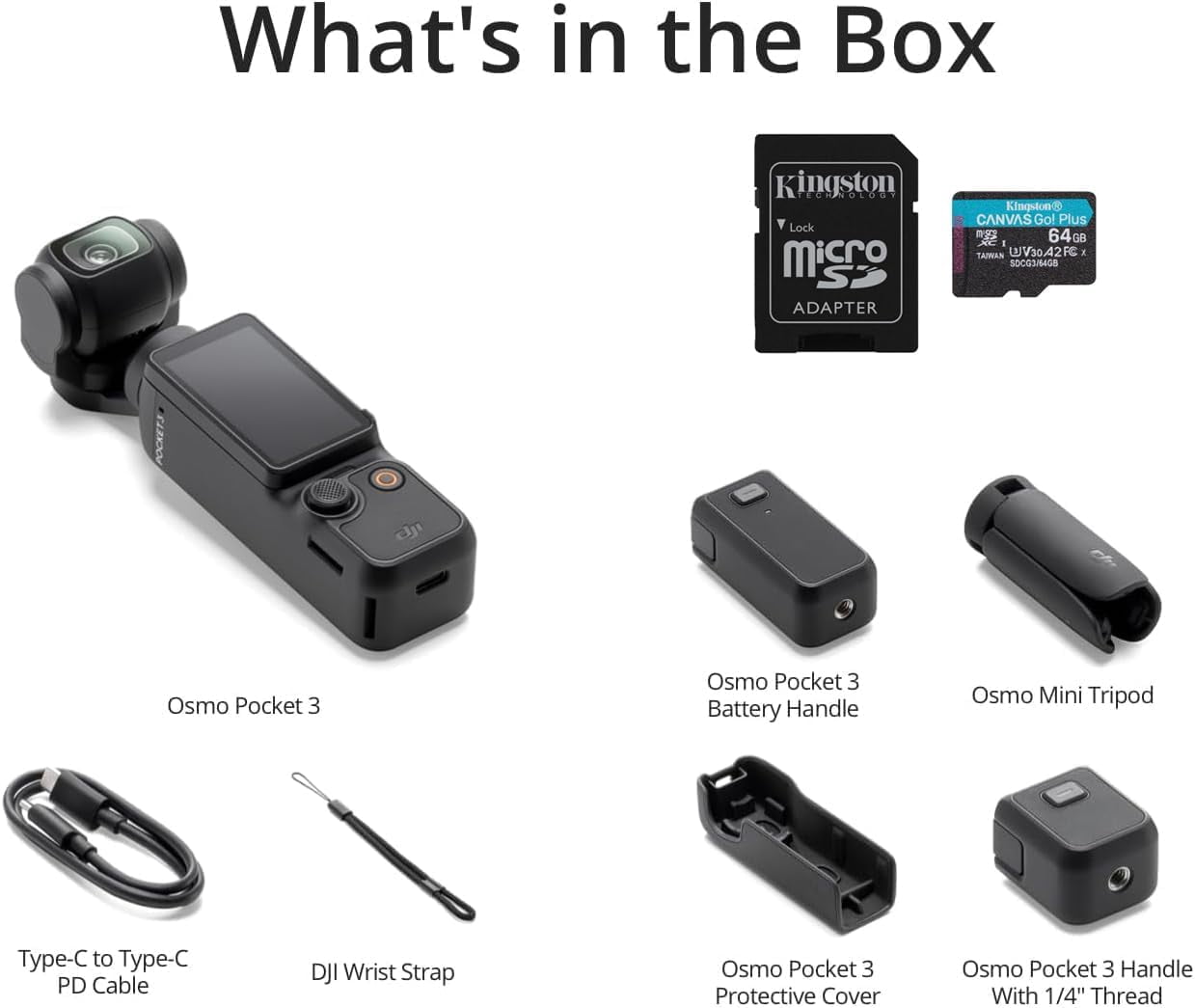 DJI Osmo Pocket 3 Capture More Combo with 4K/120fps Video and 3-Axis Stabilization Vlogging Camera