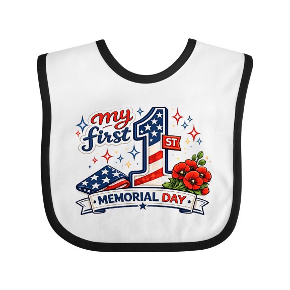 Inktastic My First Memorial Day Boys or Girls Baby Bib
