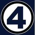 thumbnail image 2 of Boy's Marvel: Fantastic Four Classic Logo  Graphic Tee Navy Blue Small, 2 of 4