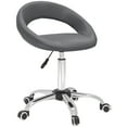 thumbnail image 1 of HOMCOM Tabouret de Salon Lunaire Hydraulique Chaise Pivotante à Roulettes Tabouret de Bar de Pub pour Tatouage, 1 of 10