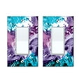 thumbnail image 1 of WIRESTER 1-Gang Decorator Light Switch Plate/Wall Plate Cover, 2pcs Purple Mixed Oil Paint, 1 of 6
