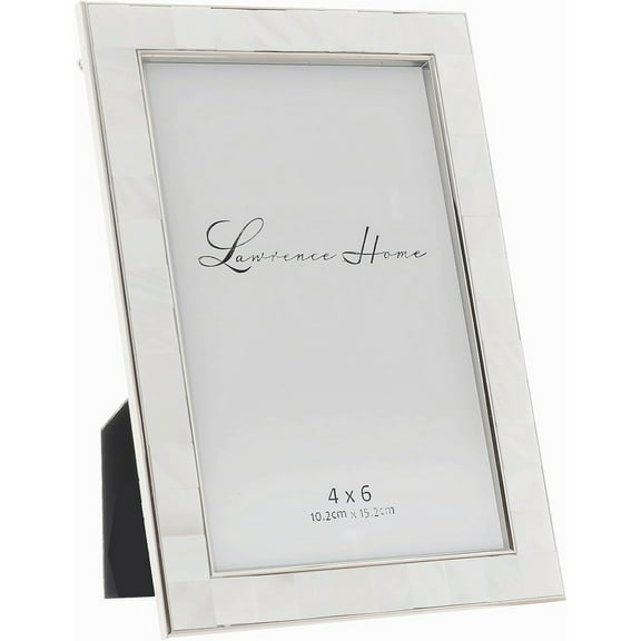 Mother-Of-Pearl w Silverplate Base 4x6 frame - 4x6