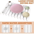 thumbnail image 6 of 24"×16" Large Stone Dish Drying Mat for Kitchen Counter, ANUNU Dishes Drying Matt Kitchen Counter, Absorbent Diatomaceous Earth Bath Quick Dry Mats for Tableware, Bottles and Cup, 6 of 7