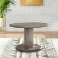 thumbnail image 2 of Acme Gabrian Dining Table w/Single Pedestal in Reclaimed Gray Indoor, 2 of 8