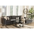 thumbnail image 4 of Baxton Studio Agnew Contemporary Light Beige Microfiber Right Facing Sectional Sofa, 4 of 4
