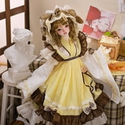 Lynn F 1/4 BJD Lolita Doll - Poseable Bariy Body Full Set Yellow Fashion Dolls