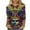 9-Multicolor, variant on Cavosen Mardi Gras Women's 3/4 Sleeve Tops Dressy Holiday Carnival Crewneck Blouse Mask Graphic Print Tops Festival Stylish Shirts Loose Athletic Tees Party Shrove Tuesday T-Shirts M