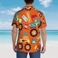 thumbnail image 4 of Fuzoiu Monster Truck Print Hawaiian Shirt for Men, Summer Beach Casual Short Sleeve Button Down Shirts, Men’s Beach Summer Shirts with Pocket,XX-Large, 4 of 7