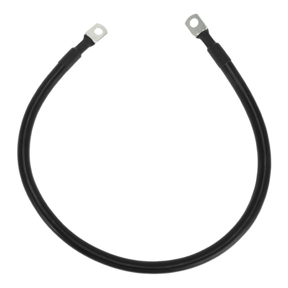 Unique Bargains 1 Pc Battery Inverter Cable 2 AWG Gauge 2FT 5/16" Lug Battery Cable Universal for Car Vehicle Boat RV Solar Tinned Copper Black