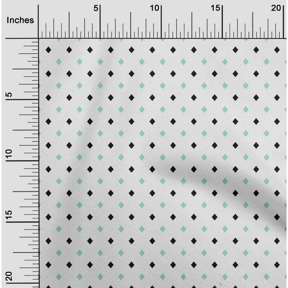 oneOone Silk Tabby Mint Green Fabric Argyle Check Diy Clothing Quilting Fabric Print Fabric By Yard 42 Inch Wide