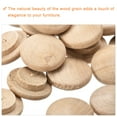 thumbnail image 3 of Wood Plugs, 50 Pack 18 x 12 mm - Beech Wood Button Top Plugs, Screw Hole Covers for Stair Chair Craft Furniture, 3 of 6