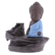 thumbnail image 2 of Estatua del Pequeño Tathagata, Buda de Meditación, Quemador, Incensario de Cono Azul, 2 of 8