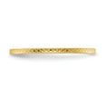 thumbnail image 3 of 10K Yellow Gold 1.2mm Criss-Cross Pattern Stackable Band Size 7.5, 3 of 6