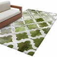 thumbnail image 2 of Sage Green Morocco Washable Area Rugs 2.7'x5', Abstract Retro Low Pile Throw Living Room Rug Non-Slip Sturdy Edge Binding Carpet for Indoor Entryway Bedside Kitchen, 2 of 9