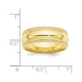 thumbnail image 4 of Auriga Fine Jewelry 10K Yellow Gold 8mm Double Milgrain Comfort Fit Wedding Band for Women Size 13.5, 4 of 5