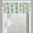 thumbnail image 4 of Ambesonne Fruit Valance & Curtain, Pastel Design Banana Images, 55"x36", Pale Blue Yellow and Cream, 4 of 7