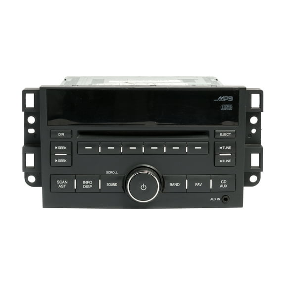Restored Chevrolet 2010 - 2011 Aveo AM FM Radio Aux Single Disc CD MP3 Player 95215876 (Refurbished)