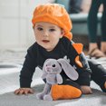 thumbnail image 2 of Wangscanis Stuffed Cartoon Bunny Dolls Plush Rabbit Toy with Retractable Pulling Ears, 2 of 8