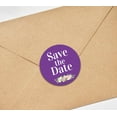 thumbnail image 3 of Darling Souvenir 45 Pcs Round Violet Rose & Peony Floral Save The Date Wedding Stickers-1.6 Inches, 3 of 4