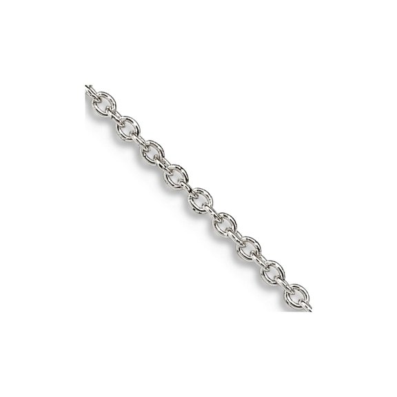 925 Sterling Silver 1.25mm Cable Chain Necklace With 4in Ext. 22 Inch Chain Necklace for Women and Men