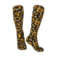 thumbnail image 4 of Daiia Sports Socks Sunflowers And Bww Printed Novelty Crew Socks for Men Women Knee High Socks Cotton Socks Soft & Breathable Support Unisex Socks, 4 of 9