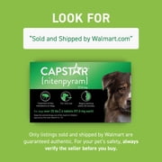 (2 pack) CAPSTAR (Nitenpyram) Fast-Acting Oral Flea Treatment for Large Dogs (over 25 lbs), 6 Tablets, 57 mg