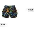 thumbnail image 4 of KLL Off-Road Vehicle Pattern Workout Shorts for Women Scrunch Short Gym Yoga Running Sport Active Exercise Fitness Shorts, 4 of 8