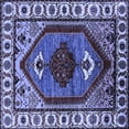 thumbnail image 1 of Ahgly Company Indoor Square Oriental Blue Industrial Area Rugs, 6' Square, 1 of 4