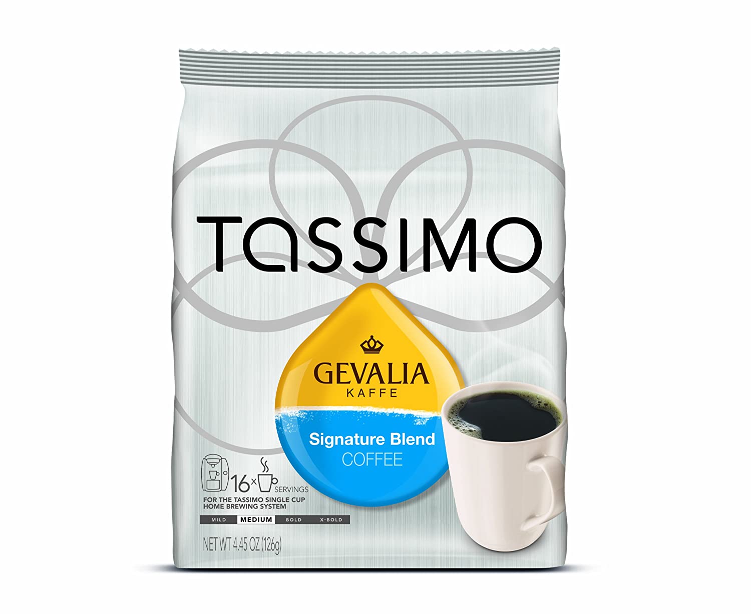 Gevalia Signature Blend Coffee (Medium), 16Count TDiscs for Tassimo