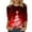 B, variant on Luxalzxs Christmas T Shirts for Women 3/4 Sleeve Round Neck Trendy Sparkly Xmas Tree Pullover Tops Holiday Party Costumes Cute Tees