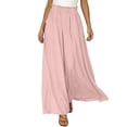 thumbnail image 6 of Dresfit Linen Pants for Women Wide Leg Palazzo Pants Summer 2026 Baggy Flowy Pant Lightweight Loose Elastic High Waist Beach Trousers with Pockets XL, 6 of 7