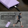 thumbnail image 7 of Wallet Leather Case For Samsung Galaxy A37 5G 6.7",with Card Holder, Shockproof ,Kickstand ,Embossed Multifunctional Magnetic Phone Case,Purple,For Galaxy A37 5G, 7 of 7