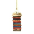 thumbnail image 1 of Book Lovers Fu N Reads Christmas Acrylic Ornament Decorative Hanging Display Art, 1 of 4