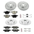 thumbnail image 3 of PowerStop Front and Rear Z23 Evolution Sport Carbon-Fiber Ceramic Brake Pad and Drilled & Slotted Rotor Kit Fits: VOLVO Select Models K5470, 3 of 10