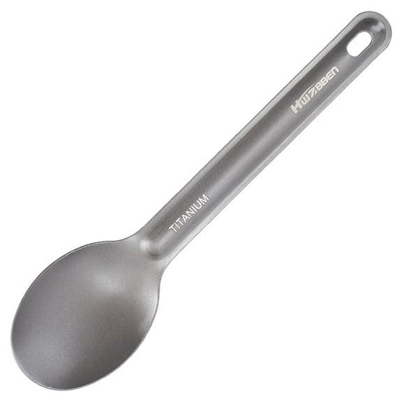 Titanium Long Handle Fork/Spoon Portable Outdoor Picnic Cutlery Camping Spoon Lightweight Backpacking Tableware Spork - Spoon