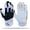 White - Black, variant on Stealth Padded Football Lineman Gloves – White, Battle College Lineman, Be a Villain Not a Joker with Padded Stealth Football Gloves with Padded Protection, Youth, Kids, Men, Boys, Small to XXL Sizes