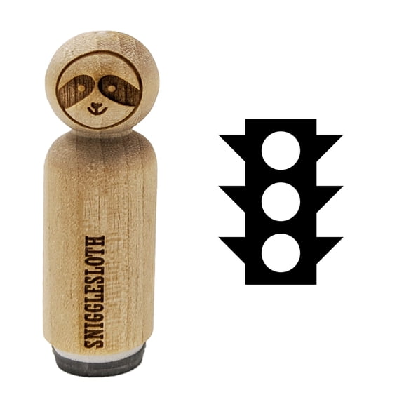 Traffic Light Icon Rubber Stamp for Scrapbooking Crafting Stamping - Mini 1/2 Inch