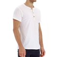 thumbnail image 3 of Men's T-Shirts, Men's Henley Shirts, Men's Cotton  Solid Short Sleeve Shirts, 3 of 9