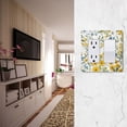 thumbnail image 5 of Yayeee Rocker Switch Wall Plate 1-Gang 4.6"x2.9" Home Decorative Outlet Cover, Yellow Floral, 5 of 6