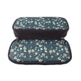 thumbnail image 5 of Lsque Vintage Floral Printed Big Capacity PU Leather Pencil Case Large Pencil Pouch Stationery Pen Bag Pencil Holder for Teen, 5 of 6