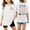White, variant on VNKIDY Girls Kids Floral Print Graphic Tee Short Sleeve Crewneck Oversized T Shirt For Summer Daily Casual Wear Black 150