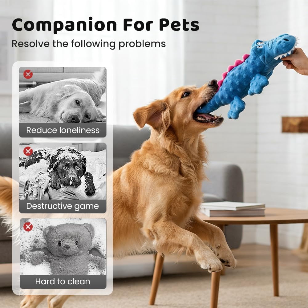 Indestructible Dog Toys for Aggressive Chewers, 2026 New Squeaky Dog Toys for Aggressive Chewers Dogs, Puppy, Interactive Squeaky Durable Teething Toys for Small Medium Large Pets (Green)