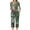 Green, variant on CLOISE Loungewear for Women Set 2 Piece Casual Short Sleeve Sleepwear Blouses and Cozy Capri Pants PJ Set Comfy Button Plisse Graphic Fashion Night Clothes