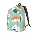 thumbnail image 2 of Balery Kawaii Sushi Vintage Canvas Backpack for Men and Women - Large Capacity, Durable Travel Laptop Bag for School, Work, Hiking, and Outdoor Activities, 2 of 7
