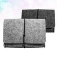 thumbnail image 3 of Monyance felt storage bag 2pcs Felt Bag Passport Holder Handy Phone Pouch Portable Storage Bag Electronics Accessories Protective Case Organizer (Dark Grey and Light Grey)(6.3X5.12X1.57Inches), 3 of 10