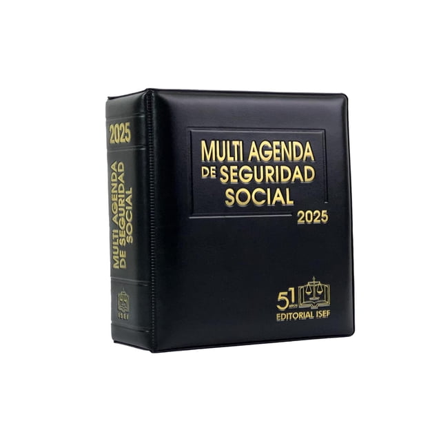Multi Agenda de Seguridad Social 2025 (Curpiel) Blanco