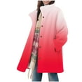 thumbnail image 2 of Black**Friday on Sale ChaoHeng Jackets for Women Women's Printed Plush Jacket,Button Front Soft Fleece Lined Winter Coat, 2 of 7