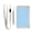 Light Sky Blue, variant on Nylon Trifold Card Wallet with ID Window Zipper Pocket for Men Women Teen Plain Red